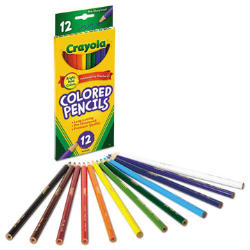 Crayola® Long-length Colored Pencil Set, 3.3 Mm, 2b (#1), Assorted Lead-barrel Colors, Dozen freeshipping - TVN Wholesale